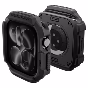 чехол Spigen Rugged Armor  Apple Watch 46 mm, матовый чёрный