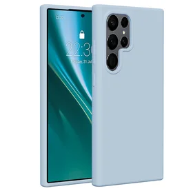 Etteri silikoninis dėklas telefonui Samsung Galaxy S24 Ultra šviesiai mėlynas
