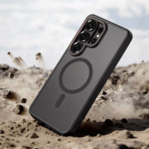 Tech-Protect MagCam MagSafe Dėklas for Samsung Galaxy S26 Ultra - juodas and raudonas