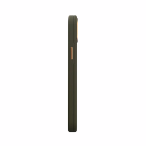 Moshi Napa dėklas, skirtas iPhone 14 Plus, suderinamas su MagSafe, veganiškos odos, „Juniper Green“ spalvos