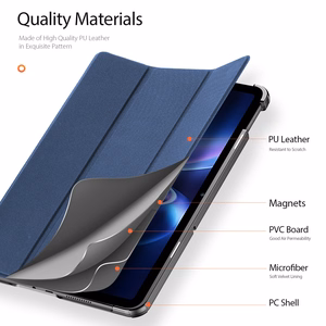 Dėklas Dux Ducis Domo Xiaomi Redmi Pad 2 SE 9.7 tamsiai mėlynas