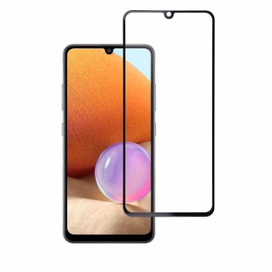 Apsauginis stiklas Blue Star - SAMSUNG A32 LTE pilnas paviršius (pilnas klijavimas su rėmeliu/mažas dydis) - juodas Apsauginis stiklas Blue Star