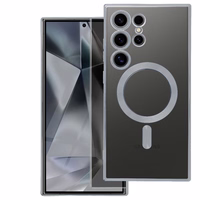 ELECTRO MAG COVER dėklas, suderinamas su MagSafe, skirtas SAMSUNG A37, sidabrinis