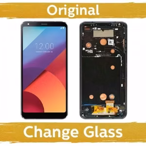 Ekranas skirtas LG H870 G6 juodas su rėmeliu (Atnaujintas: China)