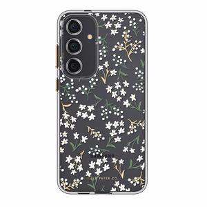Ультратонкий антимикробный чехол Rifle Paper Co. для Samsung Galaxy S24+, с рисунком «Petite Fleurs»