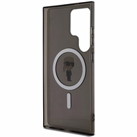 Karl Lagerfeld IML Ikonik magnetinis dėklas telefonui Samsung Galaxy S24 Ultra - juodas
