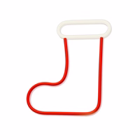 Neon LED CHRISTMAS SOCK baltas raudonas FLNE23 Forever Light