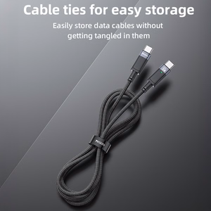 Yesido Kabelis CA160 pintas - Type C į Type C - PD 60W 1,2 metro juodas