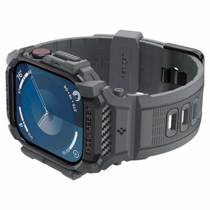 Spigen Rugged Armor dėklas Apple Watch 10 46mm laikrodžiui - pilkas