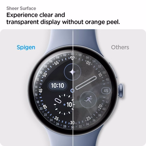 Spigen Elite Shield EZ Fit 2 vnt. hidrogelinių plėvelių rinkinys, skirtas Google Pixel Watch 45 mm