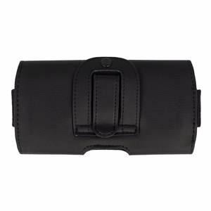 Tel Protect MAX diržo dėklas (DYDIS 14) Iphone 11/16 Plus/16 Pro/17 Pro/Huawei P30 Lite/Samsung S23/S24/S25 juodas, odinis (155x80x14 mm)