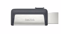 Sandisk Ultra Dual Drive USB Type-C USB atmintukas 32 GB USB Type-A / USB Type-C 3.2 Gen 1 (3.1 Gen 1) Juoda, Sidabras