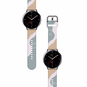 Moro laikrodžio dirželis Samsung Galaxy Watch 40 / 41 / 42 / 43 / 44 mm silikoninis - modelis 17