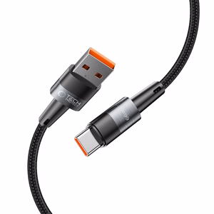 "Tech-Protect UltraBoost" USB-C / USB-A kabelis 66W 6A 0,5 m - pilkas