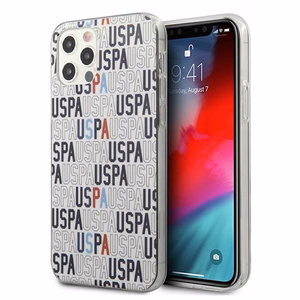 US Polo USHCP12MPCUSPA6 Logo Mania Collection dėklas, skirtas iPhone 12 / 12 Pro 6.1", baltas