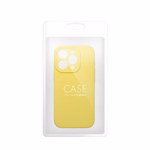 Dėklas silikoninis 2 mm iPhone 15 Pro, skirtas MagSafe – citrinos spalvos