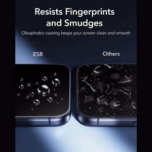 ESR UltraFit Armorite 2 vnt. grūdintų stiklų rinkinys, skirtas iPhone 18 Pro Max / 17 Pro Max, juodas