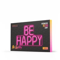 Neon PLEXI LED BE HAPPY pink NNE10 Neolia