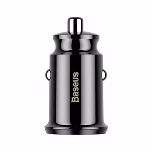 Baseus Grain automobilinis įkroviklis 2x USB 5V 3,1A, juodas