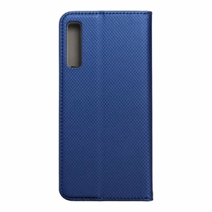 SMART Dėklas telefonui Knyga SAMSUNG A7 2018 (A750) tamsiai mėlynas