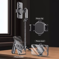 Blavec Selfie lazda Aluminium Coco Mini P-05 MagSafe trikojis stovas + nuotolinio valdymo + laikiklis 0,41 metro - juodas