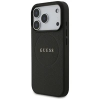 Guess Grūdėtas Žiedas Magnetinis dėklas telefonui iPhone 17 Pro - juodas