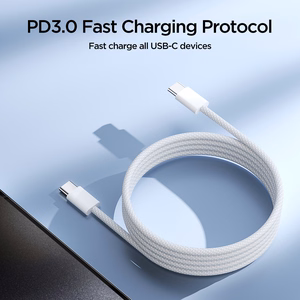 Joyroom S-A45 60W USB-C to USB-C 1.0m baltas kabelis
