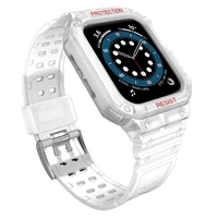 Protect dirželis Apple Watch 38/40/41mm šarvuotas dėklas dirželis - permatomas