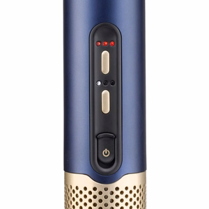 BaByliss AS6550E – 1500 W ionic hot-air styling brush, 3 heat settings, blue/gold