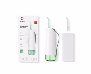 Oclean W10 burnos irigatorius, žalias, 2 antgaliai