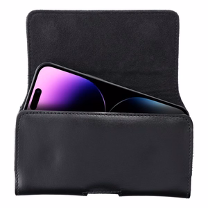 ROYAL universalus horizontalus odinis diržo dėklas dydis 2XL SAMSUNG A21s / S20 ULTRA / S21 ULTRA / A70 / A71 / XIAOMI REDMI 9 / HUAWEI P SMART PRO juodas