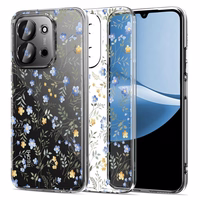 Tech-Protect FlexAir dėklas Xiaomi Redmi 15C 173mm / Poco 85C 173mm telefonui - ramunėlės su lapais