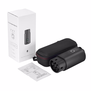 V2L Type 2 Adapter - Schuko 3500W with power display and case - black