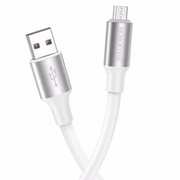 Borofone Kabelis BX82 Bountiful - USB į Micro USB - 2,4A 1 metras baltas