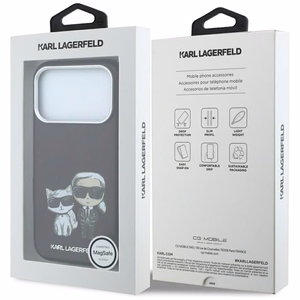 KARL LAGERFELD dėklas, skirtas IPHONE 18 Pro /17 Pro suderinamas su „MagSafe“ (Bodies Sketch) (spalva: bordo)