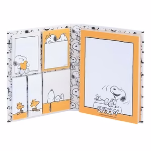 Snoopy Lazy Days A6 lipnių lapelių rinkinys, 6 blokeliai