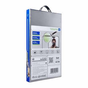 5D Mr. Monkey Glass apsauginis stiklas, skirtas Apple iPhone 18 Pro Max, Large Arc Edge Strong Dustproof, spalva – juoda