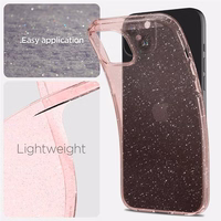Spigen Liquid Crystal Glitter dėklas telefonui iPhone 15 Plus - rožinis/skaidrus