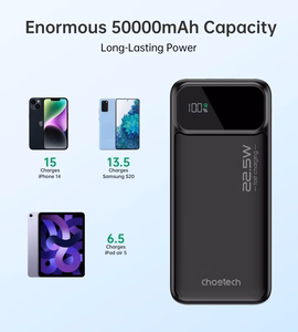 Išorinė baterija Choetech B732 22.5W 50000mAh juoda