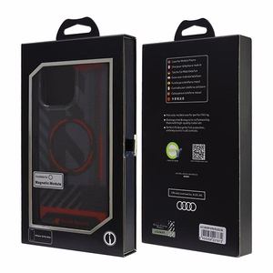 Audi IML Sport Magnetinis iPhone 16 Pro Max 6.9" juodas/juodas kietas dėklas AUS-IMLMIP16PM-RSQ/D2-BK