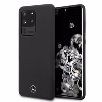 Mercedes MEHCS69SILSB S20 Ultra G988 kietasis apvalks juodas/juodas silikonas Line