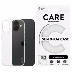 CARE by PanzerGlass X-Ray Soft Basic dėklas telefonui iPhone 16 6.1" skaidrus 1441