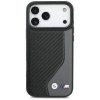 BMW M Carbon Logo Magnetinis dėklas telefonui iPhone 17 Pro Max - grafitas