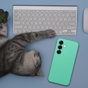 Dėklas Samsung A27 5G, silikoninis 2mm (kameros apsauga), mėtinis