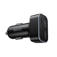 Automobilinis įkroviklis Hoco 2xUSB A + 2xUSB C PD QC3.0 42W Z63 juodas