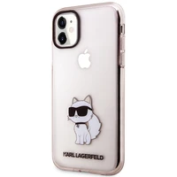 Karl Lagerfeld KLHCN61HNCHTCP iPhone 11 / Xr 6.1" rožinis/rožinis kietas dėklas Ikonik Choupette