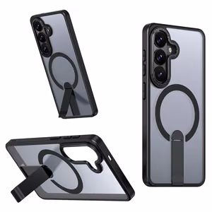 Hybrid Armor X deklas Samsung Galaxy S26 su stovu, suderinamas su MagSafe - juodas