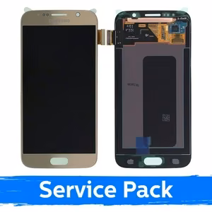 LCD дисплей для Samsung G920 S6 золотой (Service Pack)