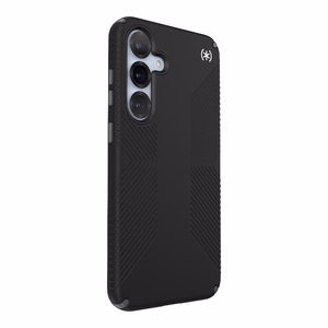 Speck Presidio2 Grip case for Samsung Galaxy S25+ / S24+, Black / Slate Grey