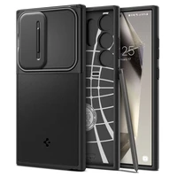 Spigen Optik Armor dėklas telefonui Samsung Galaxy S24 Ultra - juoda